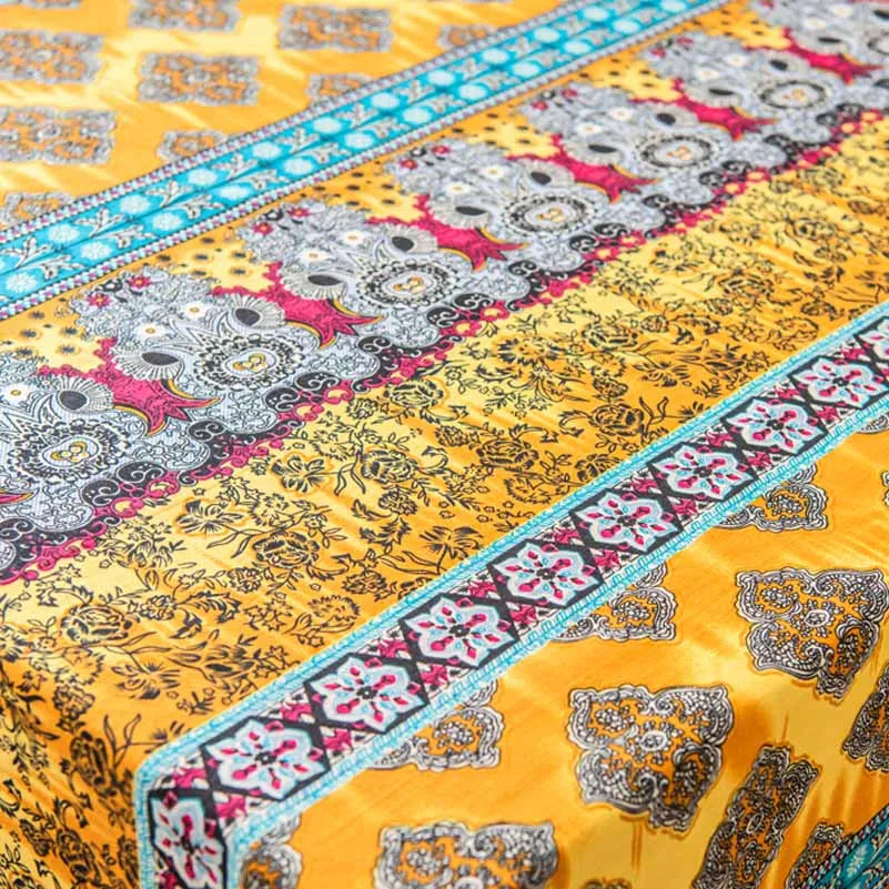 Bohemian Stoff Ethnisch Vintage Retro Boho Bedruckte Baumwolle Leinen Wohnkultur Polstertextil