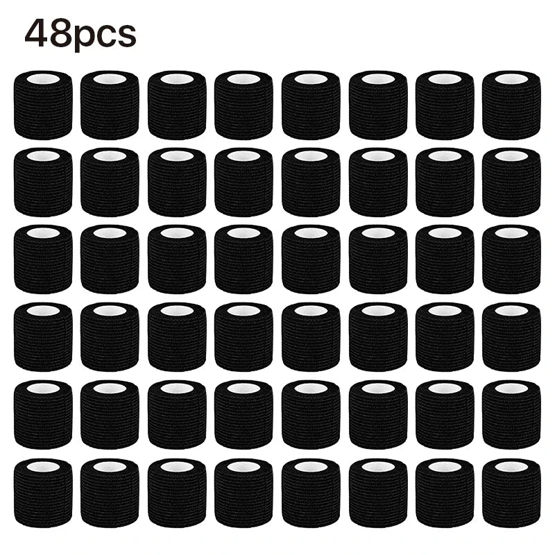 CNK Wholesale 6/12/24/48pcs Tattoo Bandage Anti-slip Athletic Nonwoven Disposable Waterproof Self-adhesive Elastic Bandage - Sun Studio