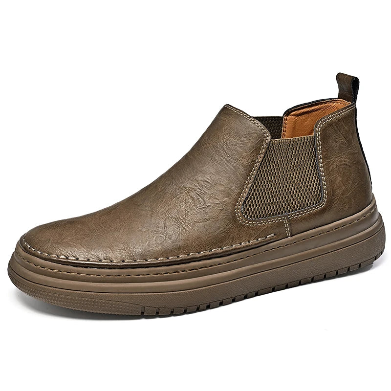 Britischer Stil Herren Interview Formale Stiefel Hochwertige Business Kurzstiefel Herren Winter Knöchel Stiefel Trend Hohe Schuhe