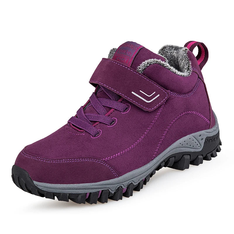 Marken Winter Herren Wildleder Arbeitsschuhe Fell Warm Stiefeletten Outdoor Rutschfeste Herren Stiefel Männer Wasserdichte Schneestiefel Übergröße 36-48
