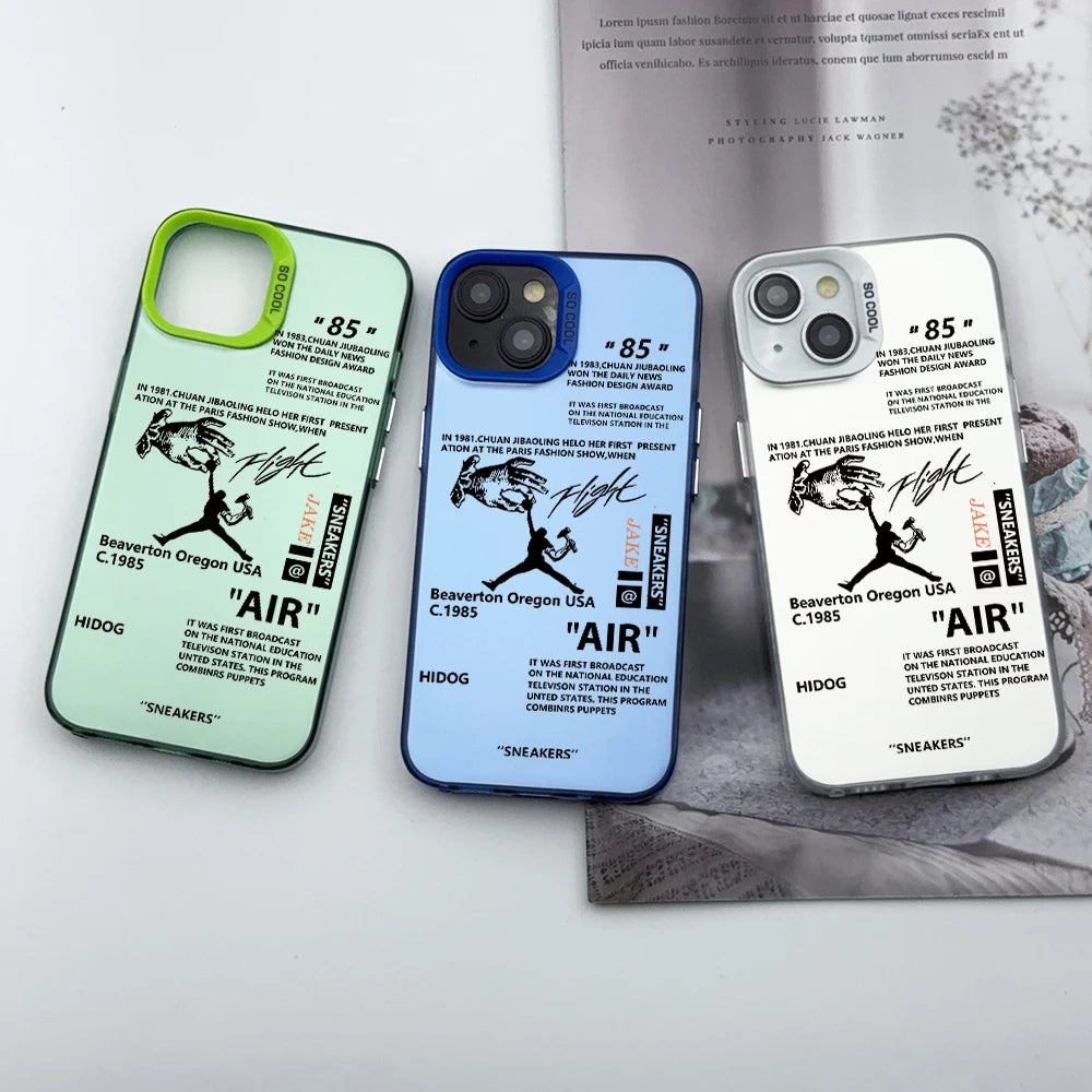 Tide ARI 85 Street sneakers White Phone Case For iPhone 11 12 13 14 15 Pro Max16 Plus Shockproof Hard Back Cover Fundas Capa off - Sun Studio