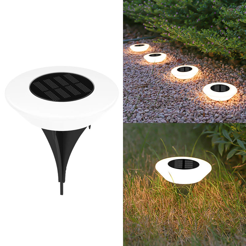 1/4Pack Solar Ground Lights,14LED Waterproof Outdoor Landscape Light, LED Lawn Lamp, for Garden Pathway Yard Deck Camping Decor - Sun Studio