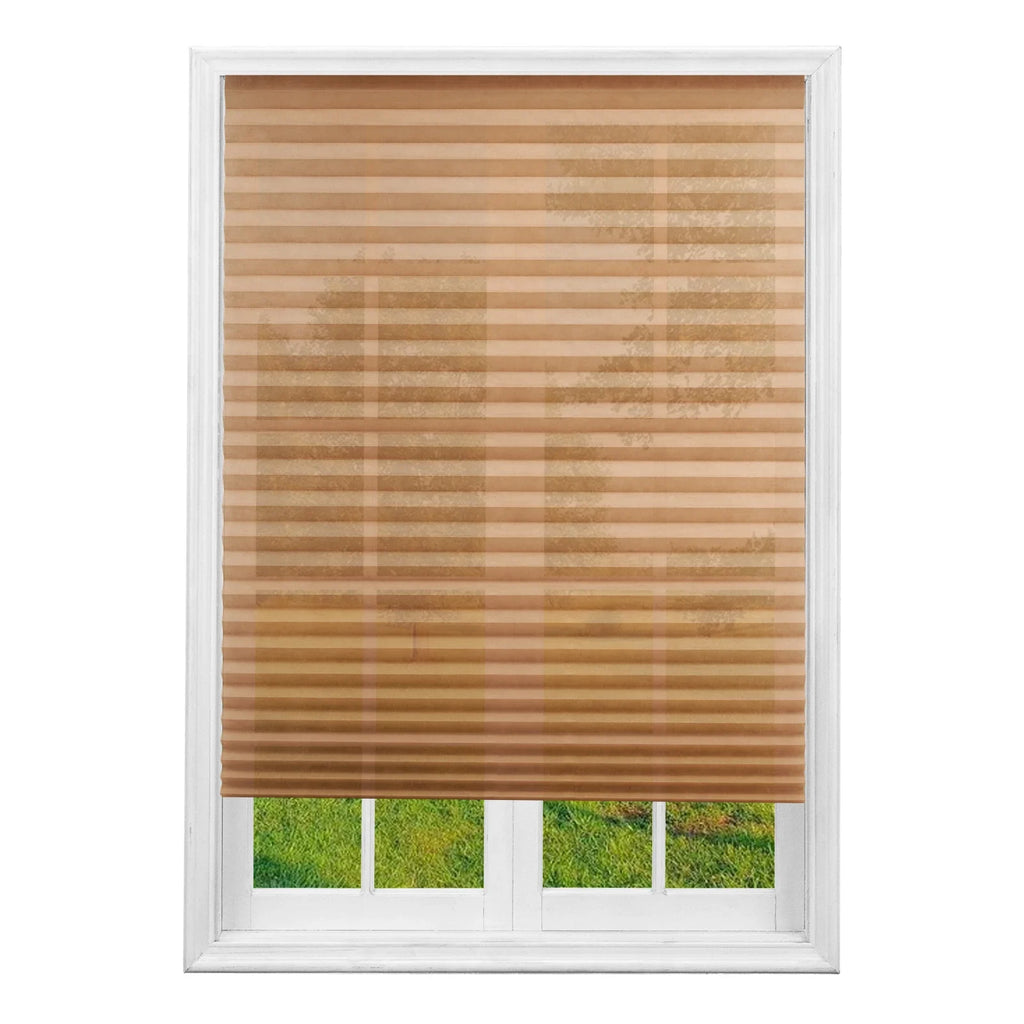 Simple Pleated Window Shades Non-Woven Fabric Self-Adhesive No Drill Blackout Curtains Living Room Bedroom Bathroom Home Decor - Sun Studio