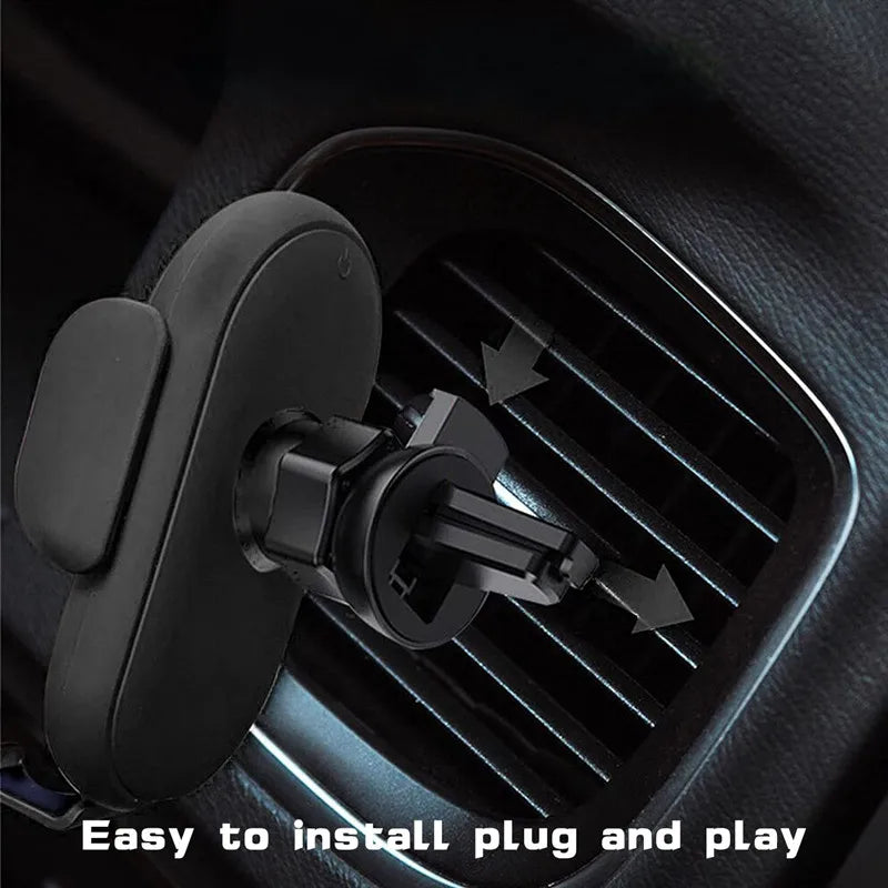 Wireless Charger Car Mount for Air Vent Mount Car Phone Holder Rotating Intelligent Infrared Fast Wireless Charging Charger - Sun Studio