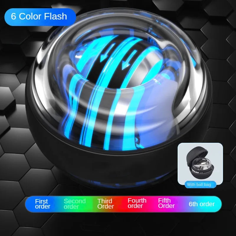 Self-start Wrist Force Ball Powerball Forearm Trainer Muscle Fitness Equipment Gyroscope Power Ball Gyro Wrist Booster Trainer - Sun Studio