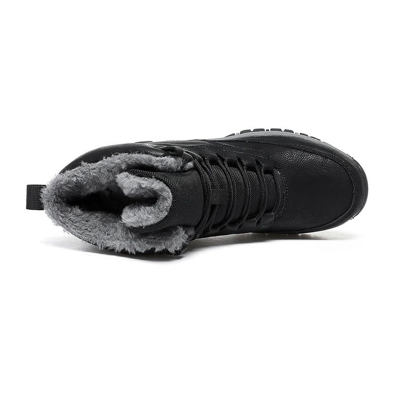 New Snow Boots Men Lace Up Mens Shoes Breathable Winter Boots For Men Casual Men Shoe Waterproof Ankle Boots Footwear Work Shoes - Sun Studio