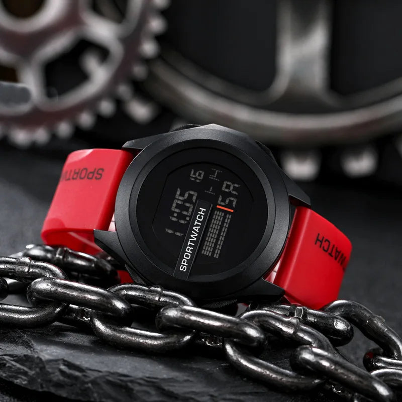 Men's Sports Watches Luxury Digital Watch Stopwatch Luminous Date Week Multifunction Fitness Electronic Wristwatch Reloj Hombre - Sun Studio