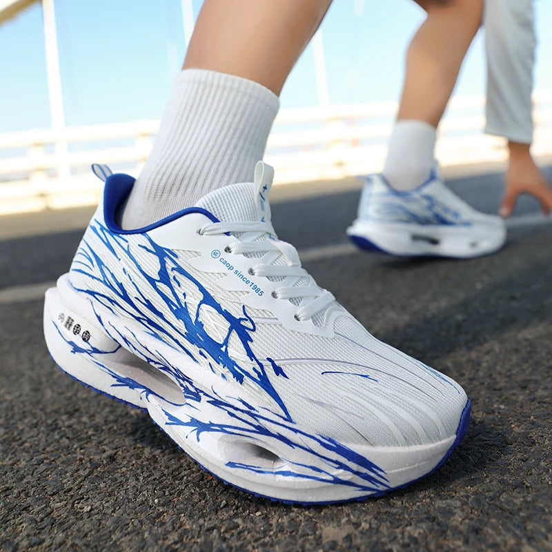 Men Sport Shoes Professional Cushioned Carbon Plate Running Shoes Breathable Couple Casual Sneakers Marathon Athletic Footwear - Sun Studio