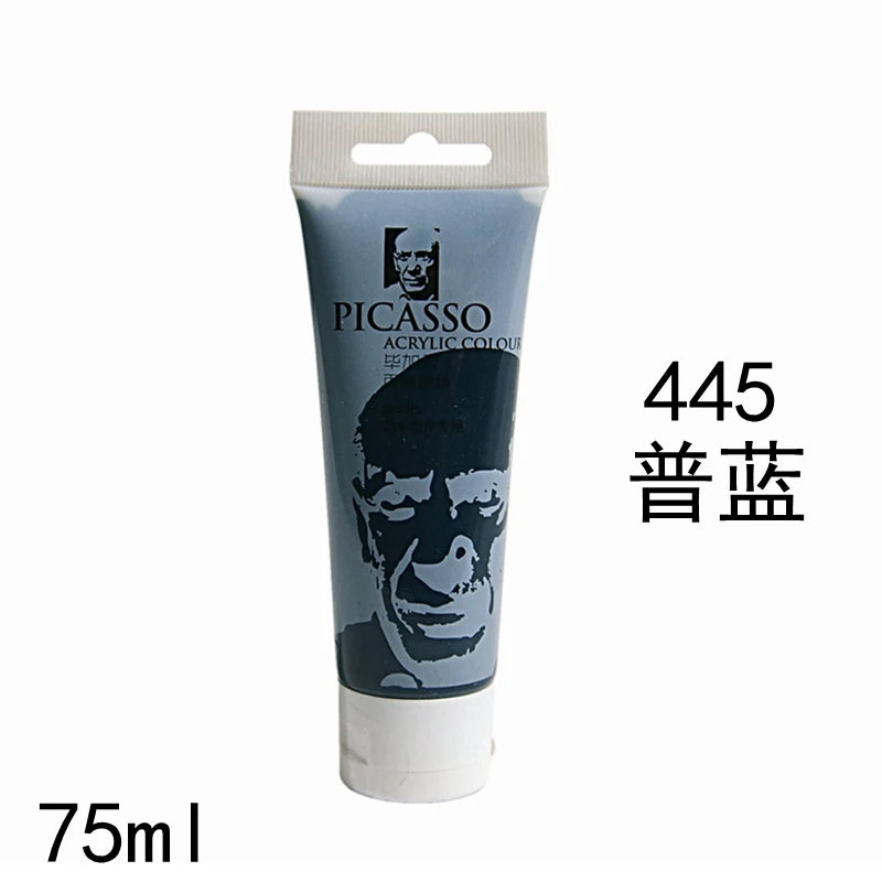 75ml Acrylfarbe Ungiftig Nicht verblassend, reiche Pigmente für Maler, Erwachsene für Leinwand Holz Ton Stoff Keramik Bastelbedarf