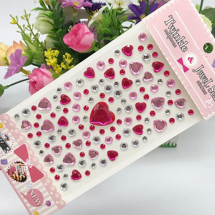Glitter Face Stickers for Children Rhinestones for Eyes Face Diamonds Bright Stickers Festival Makeup Jewels Stickers ZS006 - Sun Studio