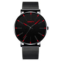Minimalist Mens Fashion Ultra Thin Watches Simple Men Business Mesh Belt Quartz Wrist Watch Relogio Masculino - Sun Studio