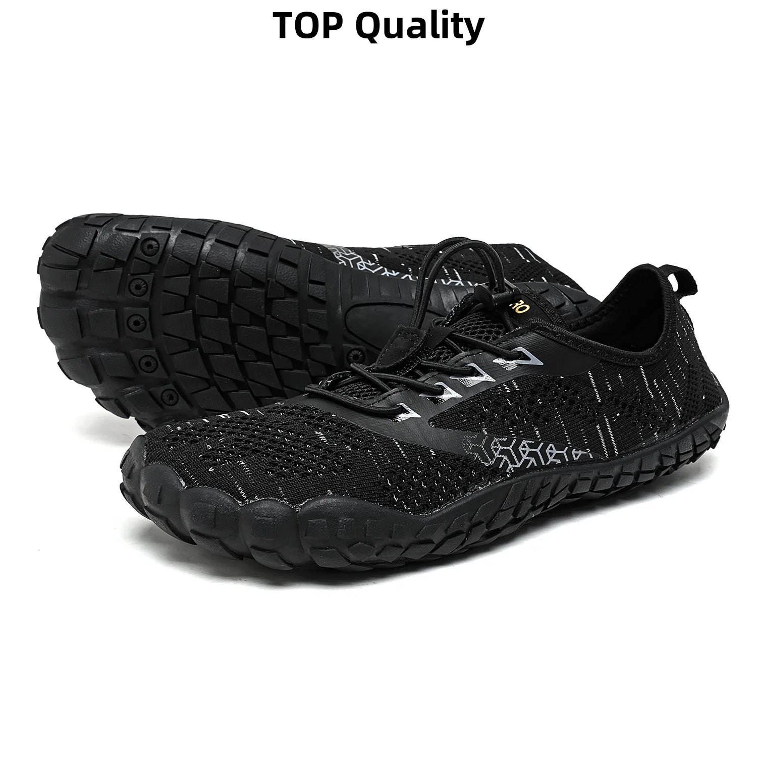 Breite Zehen Null Barfuß Schuhe Herren Minimalistische Wasserschuhe Atmungsaktiv für Wandern Felsen Klettern Ringen Trail Running Sneakers