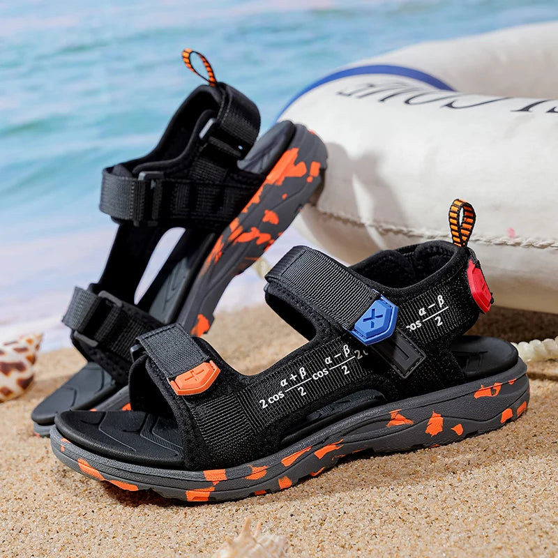 Summer Sandals for Boys Girls Non-Slip Outdoor Children Beach Shoes Lightweight Soft Sole Breathable Kids Walking Sandalias - Sun Studio