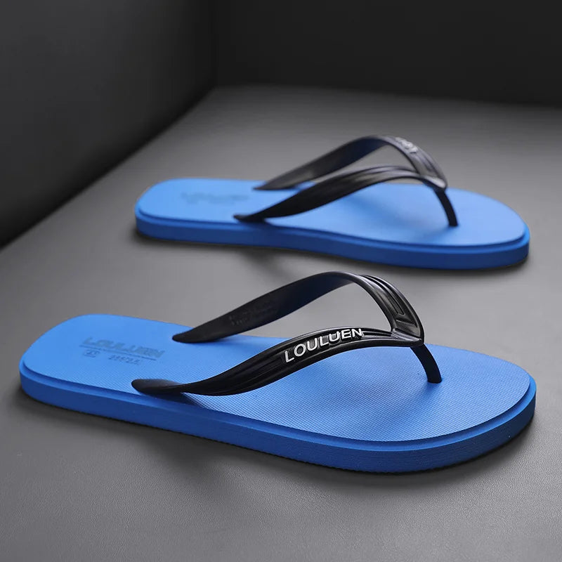 Neue Herren Flip-Flops mit weicher Sohle, bequem, offene Zehen Flip-Flops für Innen- und Außenwanderungen, Sommer Strand Flip-Flops für