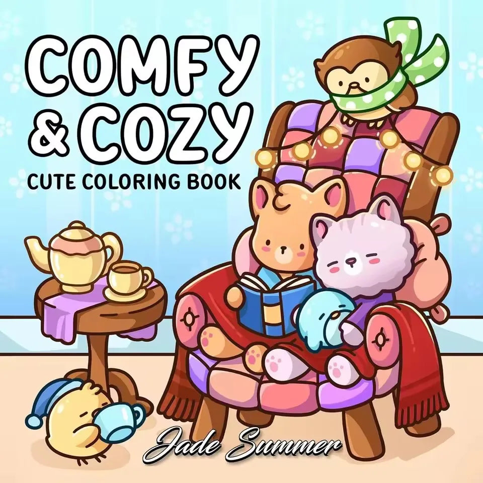 Cheekoo Cartoon Coloring Book Set for Teens, 120 Pages Art Therapy Gift, Creative Fun & Stress Relief Activity Book - Sun Studio