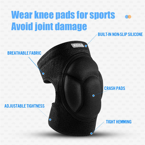 1pcs Sports Anti-collision Sponge Anti-fall Knee Pads Football Basketball Fitness Roller Skating Protective Gear Anti-fall - Sun Studio