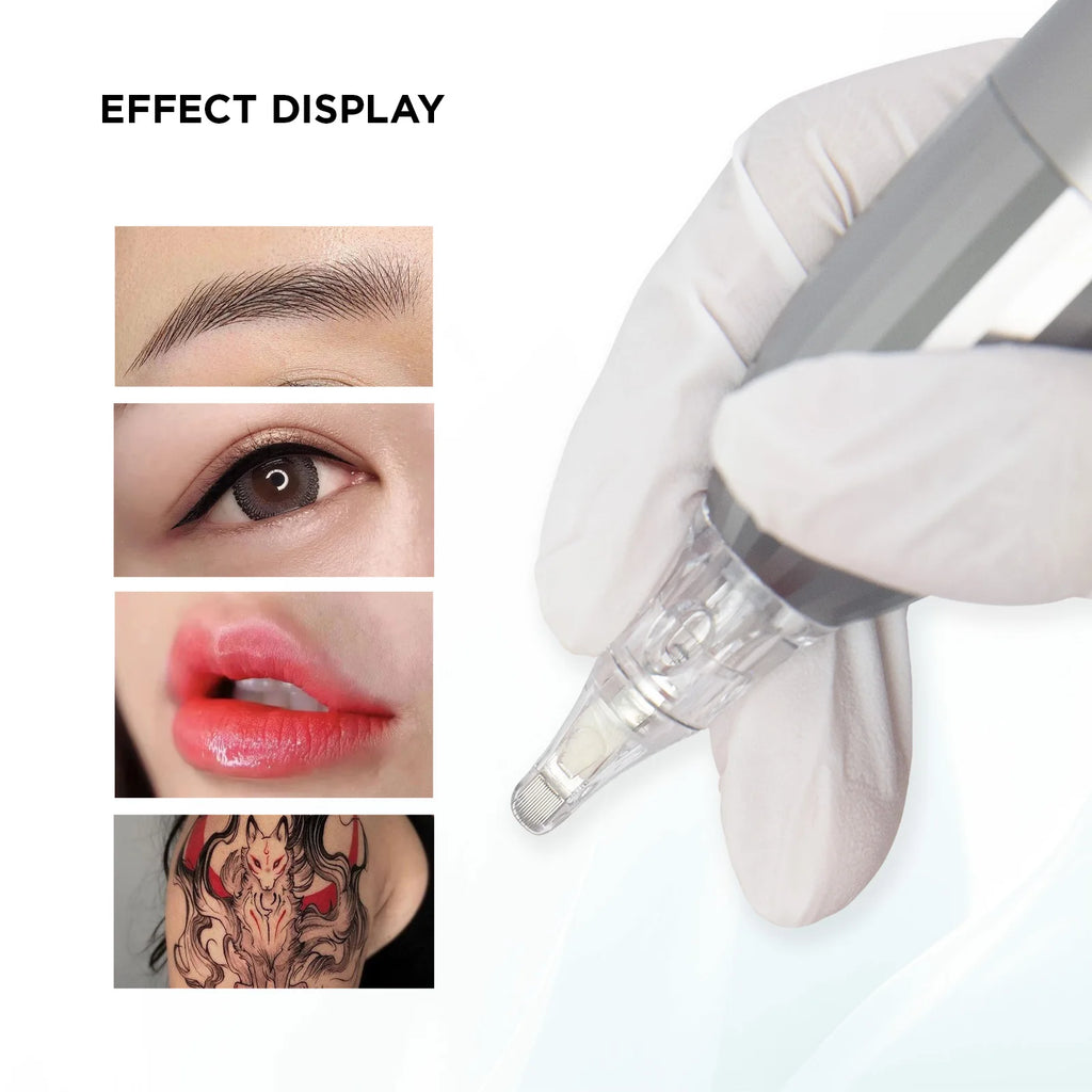 10Pcs U14/0.18-ST Built-in Sponge Half-wall Needle Universal Tattoo Cartridge Needles For Tattoo Machine For Eyebrow Lips Tattoo - Sun Studio