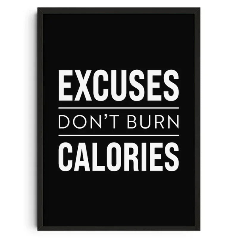 Gym Wall Art Poster Gym Inspirational Poster Home Gym Wall Decoration Gym Slogan Canvas Printing Decorative Painting Frameless - Sun Studio