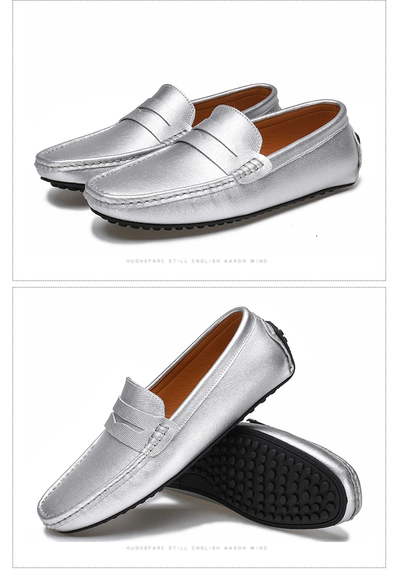 DEKABR Loafers Shoes Men Fashion Shoes New Spring Comfy Men's Flats Moccasins Classic Original Leather Men Casual Shoes - Sun Studio