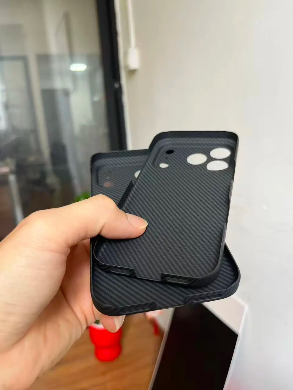 Real Carbon Fiber Phone Case for iPhone 17 Pro Mobile Ultra Slim Tough Cover Aramid Fiber for Iphone17 Pro Cover Carbon Fiber - Sun Studio