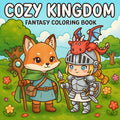 COZY KINGDOM FANTASY Bold-easy Patterns Coloring Book for Adults Cute Drawing Book Perfect Gift for Party and Birthday - Sun Studio