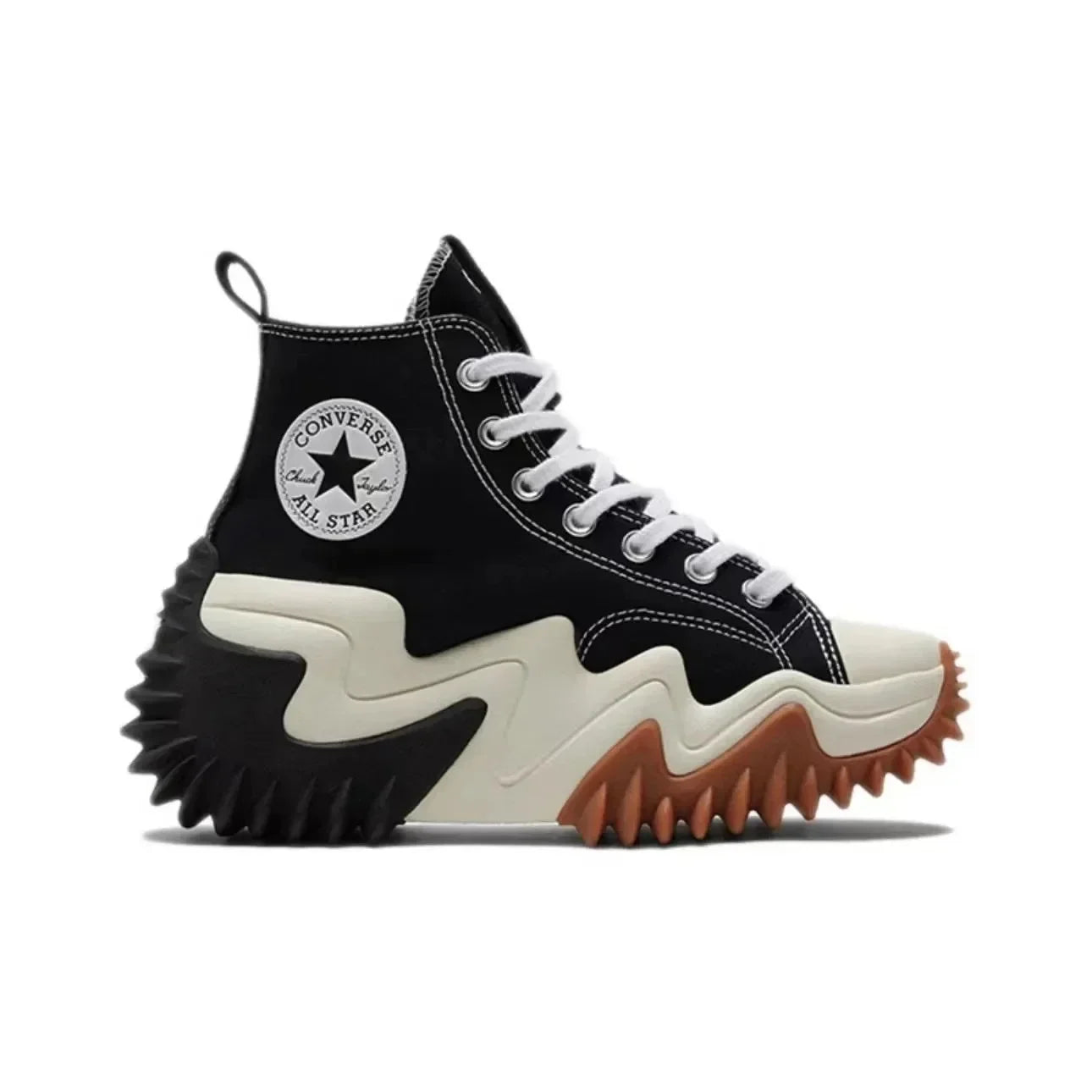 Converse Run Star Motion Future Radio Wave Thick-soled Height-enhancing Platform Shoes for Men and Women High-top Canvas Shoes - Sun Studio