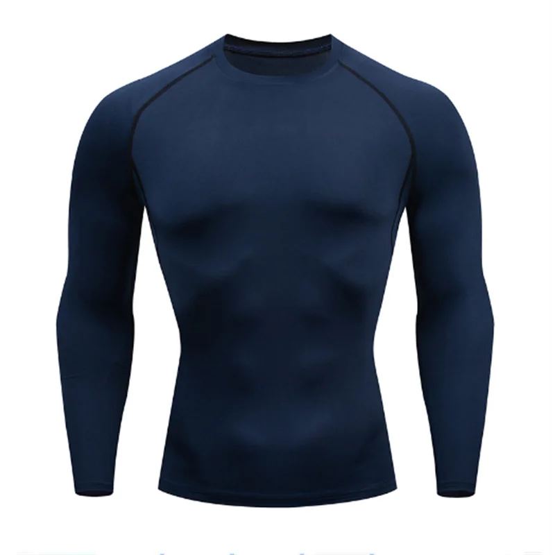 Fitness clothes men's outdoor sports quick drying short sleeved t-shirt training pro running stretch tight fitting clothes yoga - Sun Studio