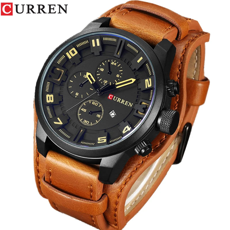 CURREN Men's Watches Top Brand Luxury Fashion&Casual Business Quartz Watch Date Waterproof Wristwatch Relogio Masculino - Sun Studio