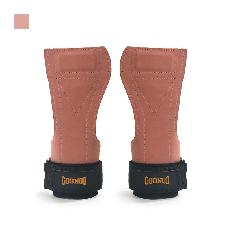 2pc/1Pair GOUNOD Gym Grip Cowhide Palm Protector Weightlifting Gymnastics Exercise Glove Grip Fitness Training Equipment - Sun Studio