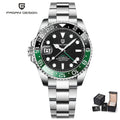 PAGANI DESIGN PD-1662 Luxury GMT Men Mechanical Wristwatch Sapphire Glass Stainless Steel 100M Waterproof Automatic Watches - Sun Studio
