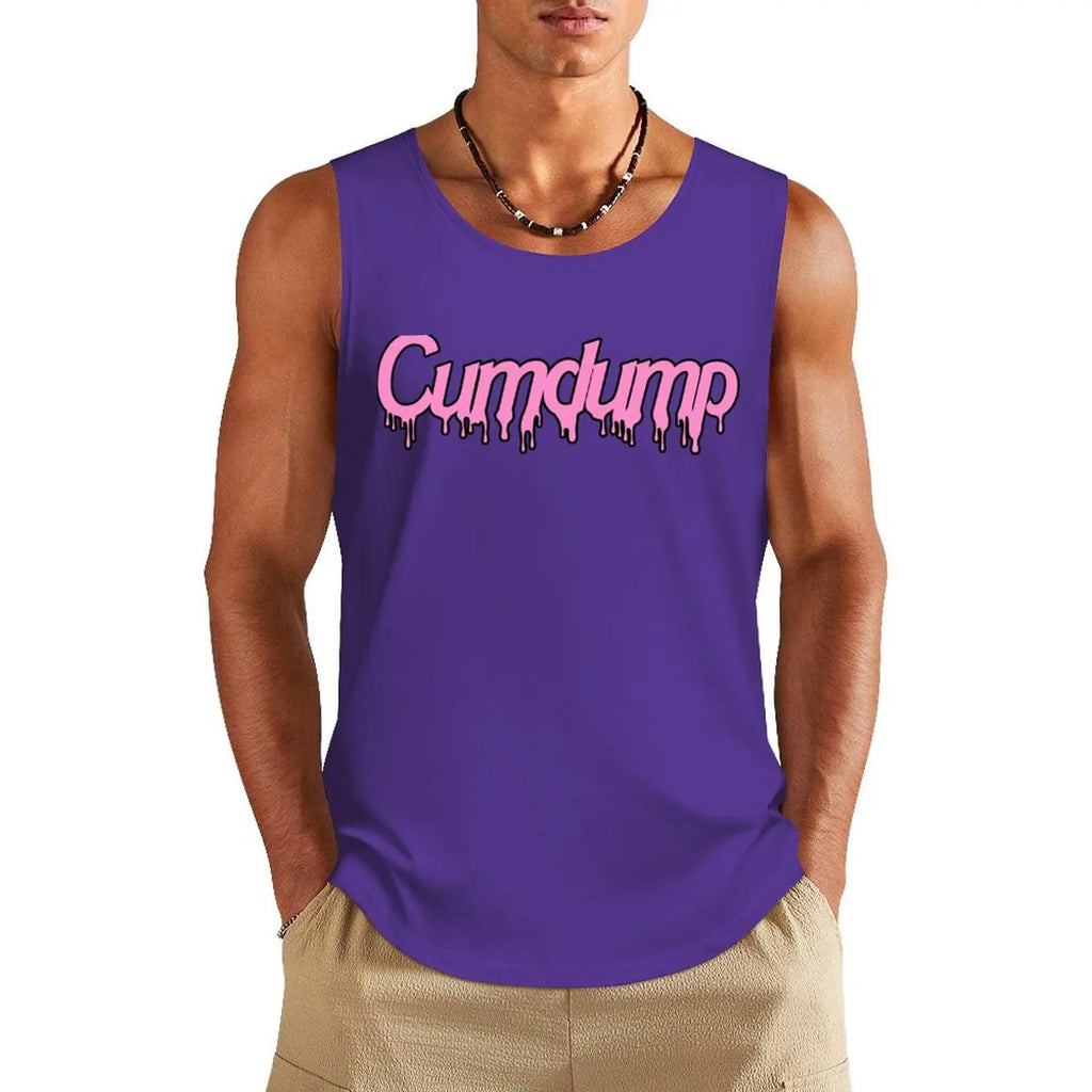 Cumdump Tank Top gym accessories man gym t-shirts - Sun Studio