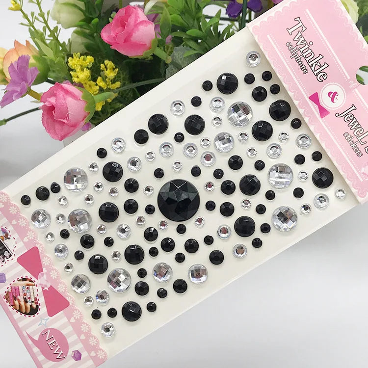 Glitter Face Stickers for Children Rhinestones for Eyes Face Diamonds Bright Stickers Festival Makeup Jewels Stickers ZS006 - Sun Studio