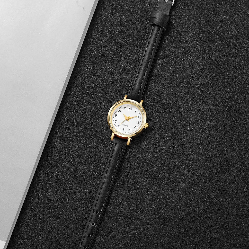 Fashion  Small Dial Women's Quartz Watch Ladies Leather Strap Wrist Watches Reloj Mujer（Without Box） - Sun Studio