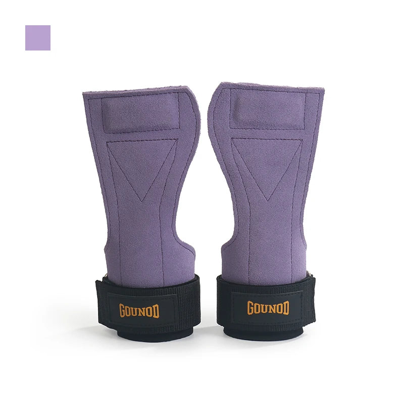 2pc/1Pair GOUNOD Gym Grip Cowhide Palm Protector Weightlifting Gymnastics Exercise Glove Grip Fitness Training Equipment - Sun Studio