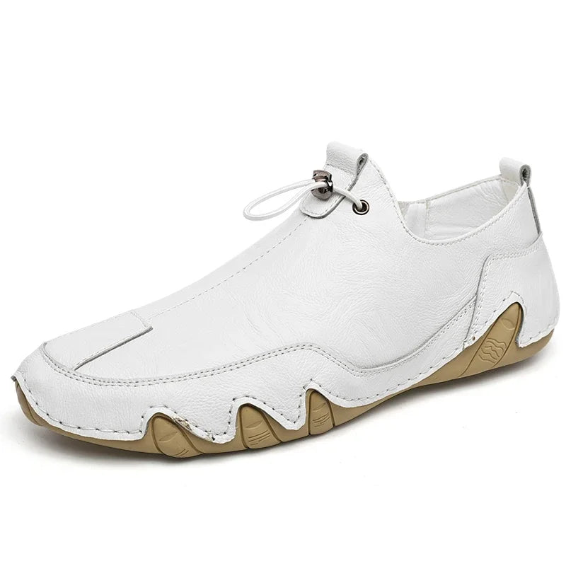 Größe 38-47 Herren Sneakers Freizeit Bequeme Walking Echtes Leder Schuhe Sport Outdoor Fußbekleidung Loafers Herren Trainers 2021