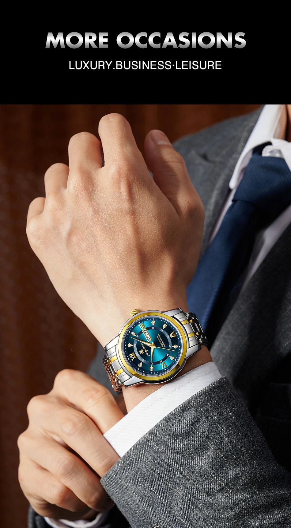 PAAZOMU Classic Casual Quartz Watch Men Women Waterproof Luminous Dial Business Dress Wristwatch Comfortable Watches Male+Box - Sun Studio