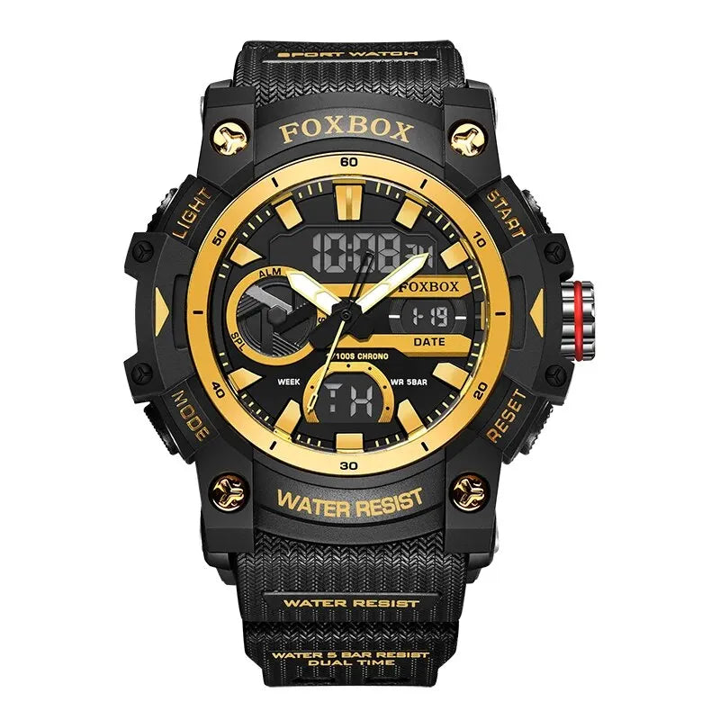 LIGE Fashion Digital Watches For Men Top Brand Luxury Military Waterproof Watch Men Casual Sport Dual Display Watch Montre Homme - Sun Studio
