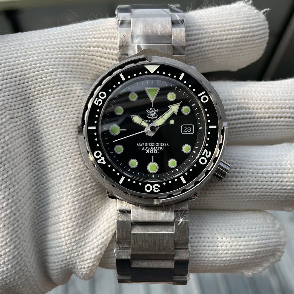 STEELDIVE SD1975 Luxus Automatikuhren Herren Taucheruhr 30Bar Wasserdicht Leuchtende Uhr Saphirglas Mechanische Armbanduhr