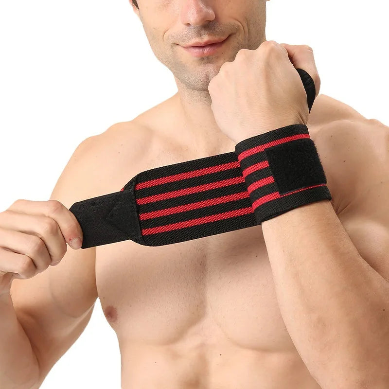 1Pcs Wristband Wrist Support Brace Straps Extra Strength Weight Lifting Wrist Wraps Bandage Fitness Gym Training Sports bandage - Sun Studio