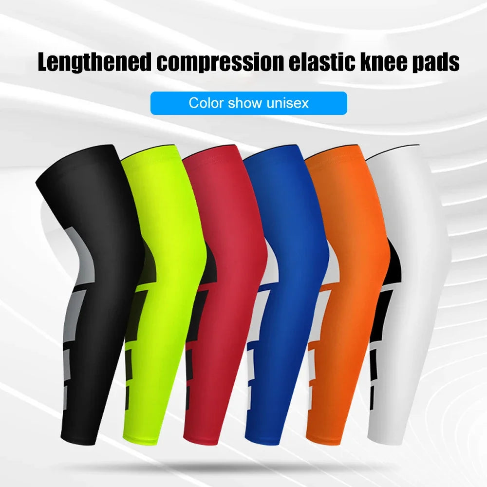 BraceTop 1 Pair Compression Long Socks Men Women Knee Fitness Knee Pad Anti Slip Support Thigh Long Stockings Leg Thigh Sleeves - Sun Studio