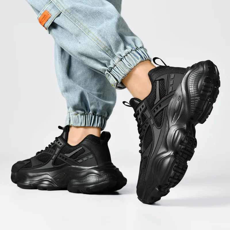 Men Sneakers Platform Running Shoes Trend Street Athletic Male Basketball Shoes Black Walking Casual Shoe Plus Size 48 Men Shoes - Sun Studio