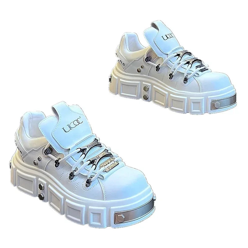 Spring and Autumn New Quality Men's Shoes Thick soled Height Increasing Casual Shoes Mountaineering Travel Outdoor Sports Shoes - Sun Studio