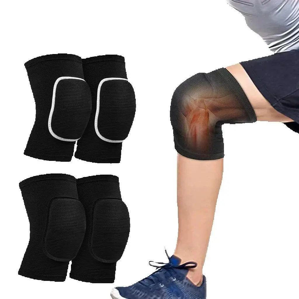 WorthWhile Dancing Knee Pads for Volleyball Yoga Women Kids Men Patella Brace Support EVA Kneepad Fitness Protector Work Gear - Sun Studio