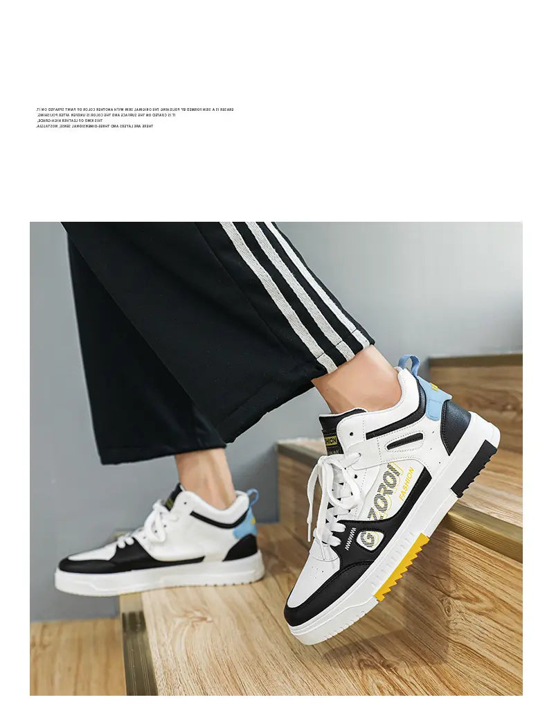 Men's Skate Board Shoes High Top Students Leisure Sports Shoes Breathable Non-slip Shoes Fashion High Top Sneakers for Men Men - Sun Studio