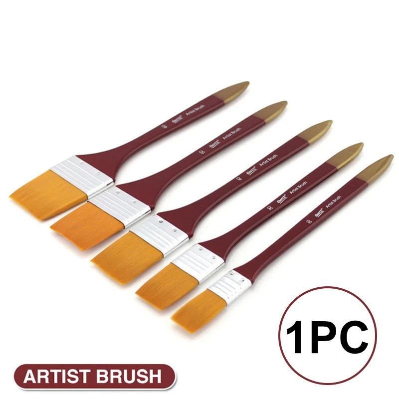 1Pcs Paint Brushes Acrylic DIY Graffiti Brush Set For Artist Oil Scrubbing Brush School Drawing Paint Stationery Supplies - Sun Studio