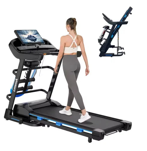 Foldable Steel Indoor Gym Equipment Home Use Eco-friendly Exercise Aerobic Walking Machine Gym Equipment Electric Treadmill - Sun Studio