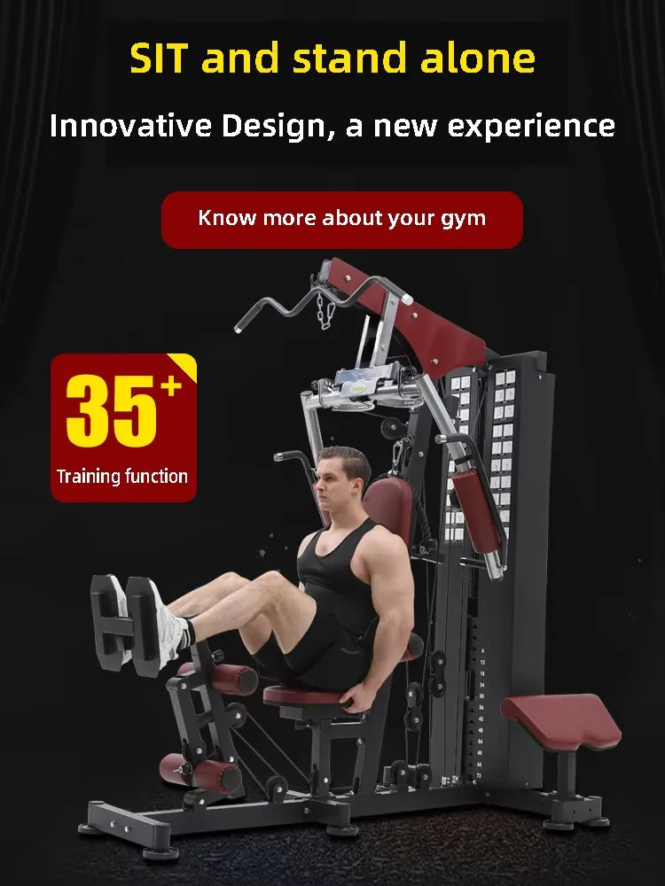 Home Indoor Comprehensive Gym Trainer Fitness Equipment With Strength Exercise Metal Material - Sun Studio