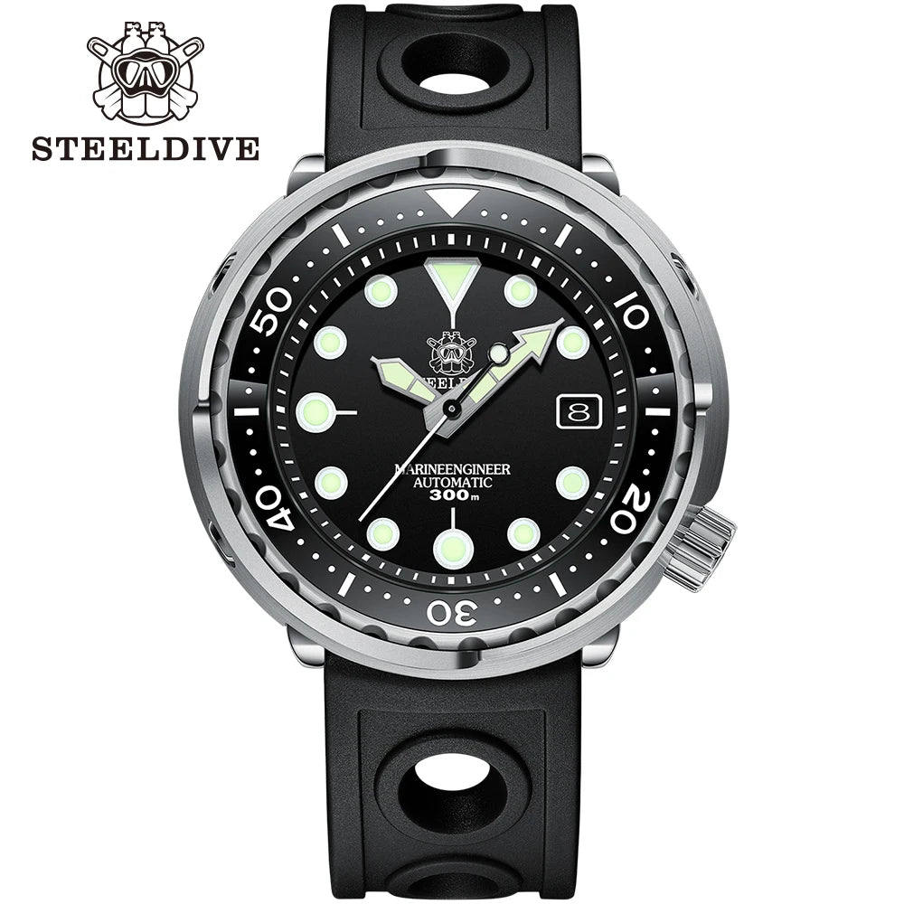 STEELDIVE SD1975 Luxus Automatikuhren Herren Taucheruhr 30Bar Wasserdicht Leuchtende Uhr Saphirglas Mechanische Armbanduhr