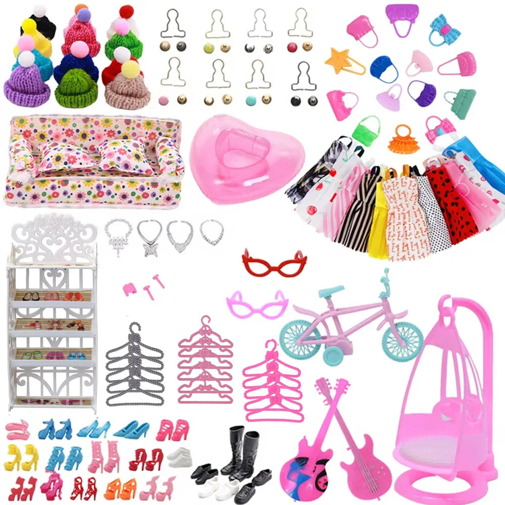 Doll Accessories Clothes Swimsuit,Bike,Guitar,High HeelsFor 30cm Doll Clothes Cute Dress Birthday Toys Gift - Sun Studio