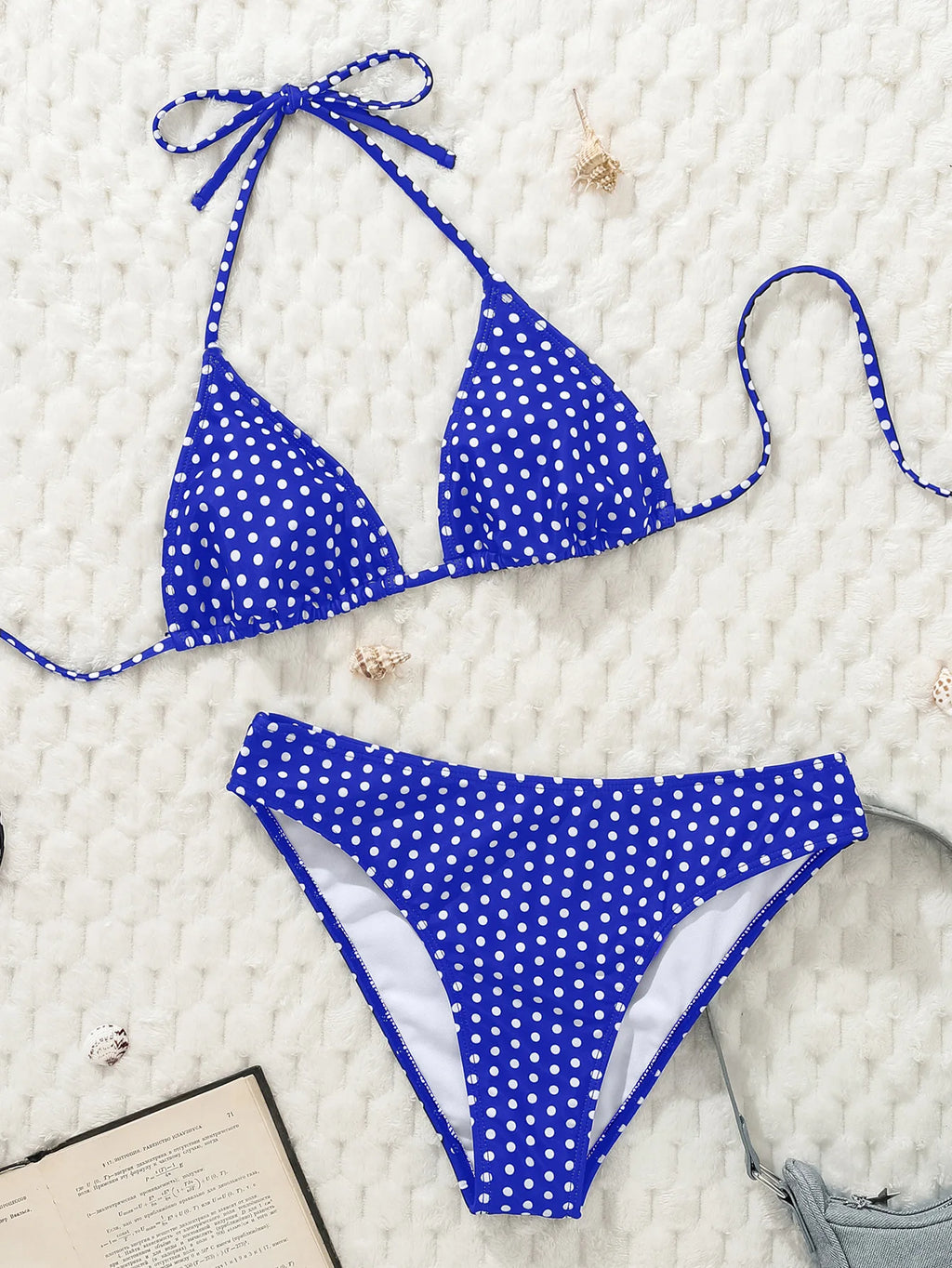 Sexy Black Polka Dot Print Bikini Set Women Halter Push Up Bra High Waist Swimsuit Bathing Suit Vacation Two Piece Swimwear 2026 - Sun Studio